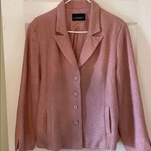 Pink Wool Nubby Blazer